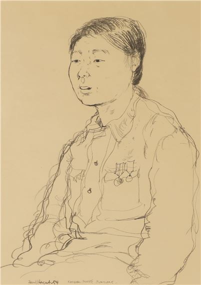 Korean Nurse Pyongsang by Paul Hogarth, 54