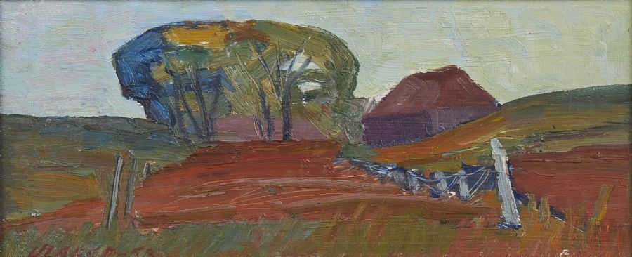 Artwork by Elof Ulaner, Signerad, Made of Olja på pannå