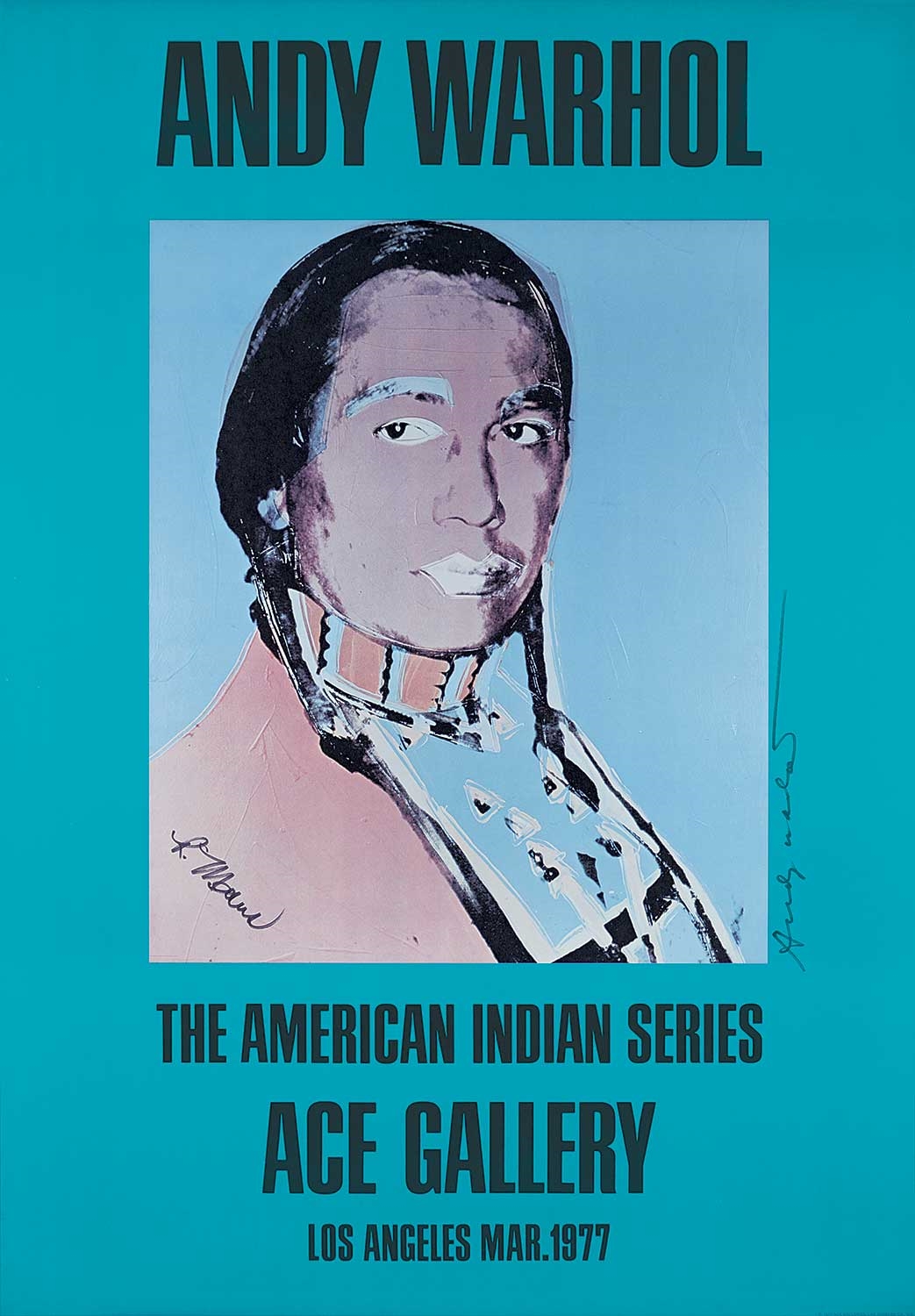 The American Indian Series, Ace Gallery, Los Angeles by Andy Warhol, 1977