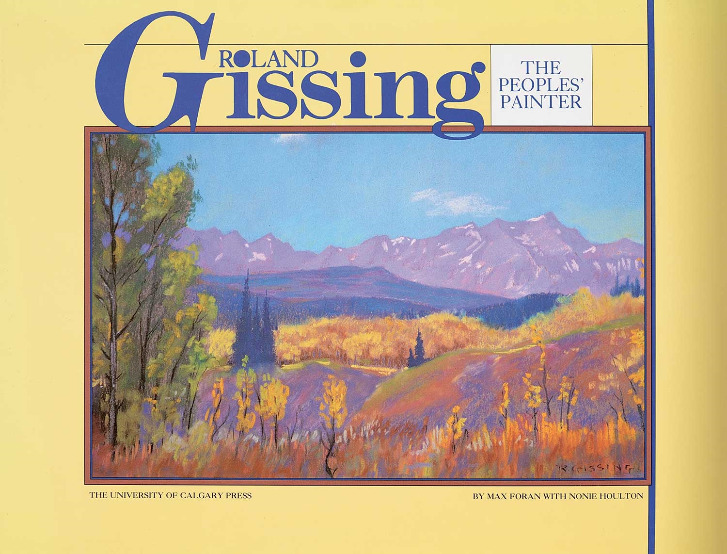 Artwork by Roland Gissing, Winter in the Foothills, Made of oil on canvas board