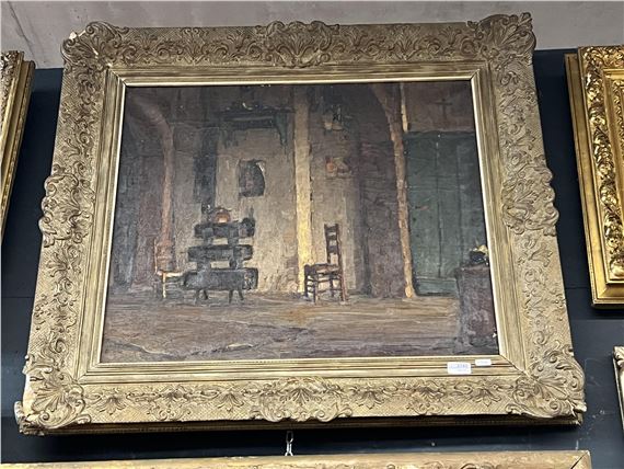 Intérieur au poële by Piet Lippens