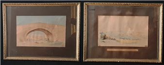 The Great Harbour of Valletta before its extension’ and another ‘Bridge with Mdina in the background’ - Alf Ceravolo