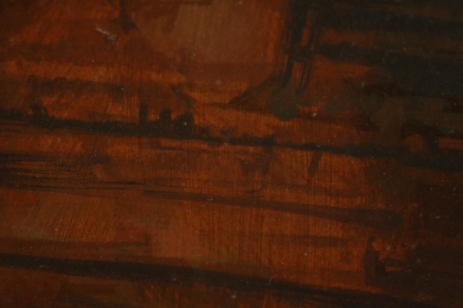 Artwork by Gerald Larn, Red abstract forms, Made of acrylic on paper