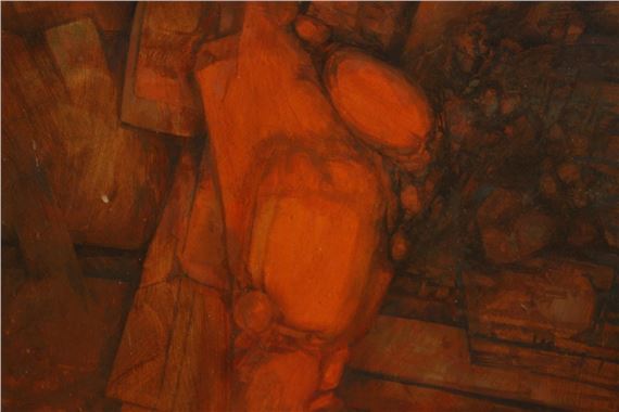 Red abstract forms - Gerald Larn