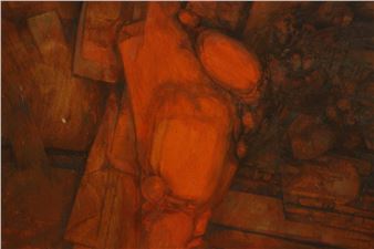 Red abstract forms - Gerald Larn