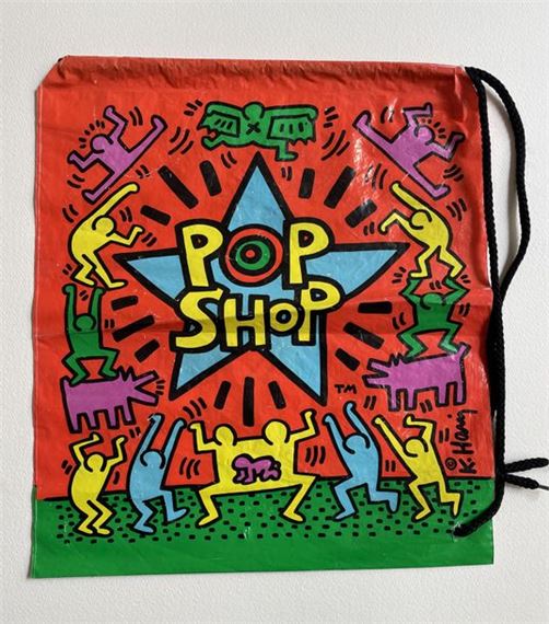Keith Haring Bag illustrated by Keith HARING for his Pop Shop in New