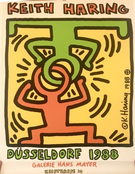 "Keith Haring - Düsseldorf 1988 by Keith Haring, 1988