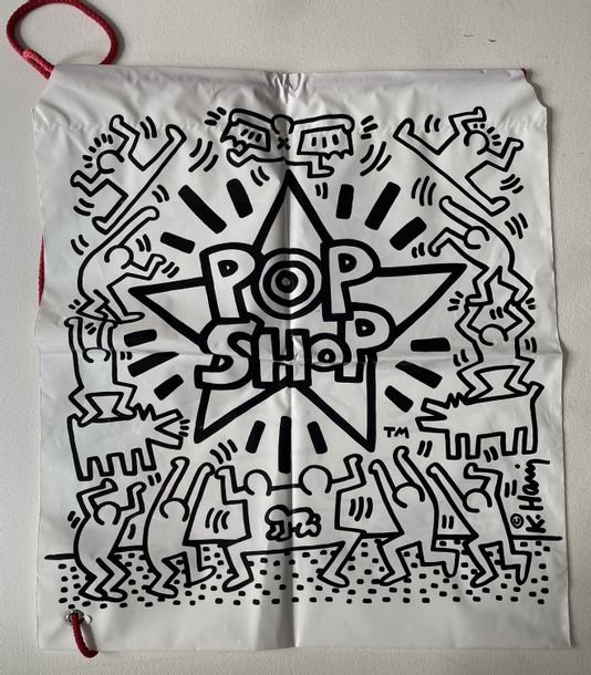 Keith Haring Bag illustrated by Keith HARING for his Pop Shop in New