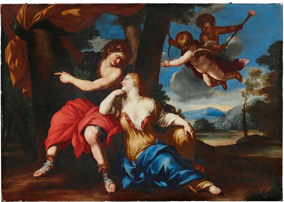 Angelica and Medoro by Giovanni Francesco Romanelli
