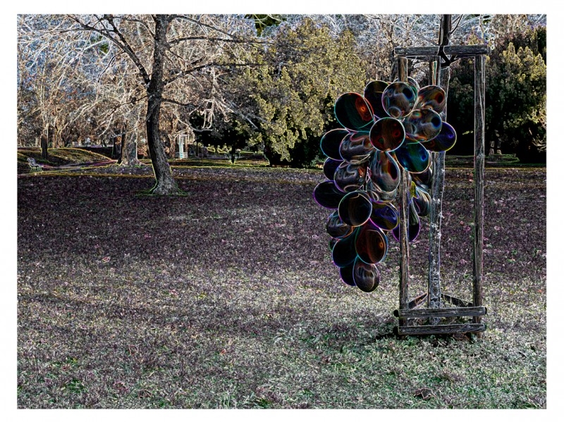 Artwork by René Sýkora, Hrozen touhy, Made of fotografie, metal professional paper