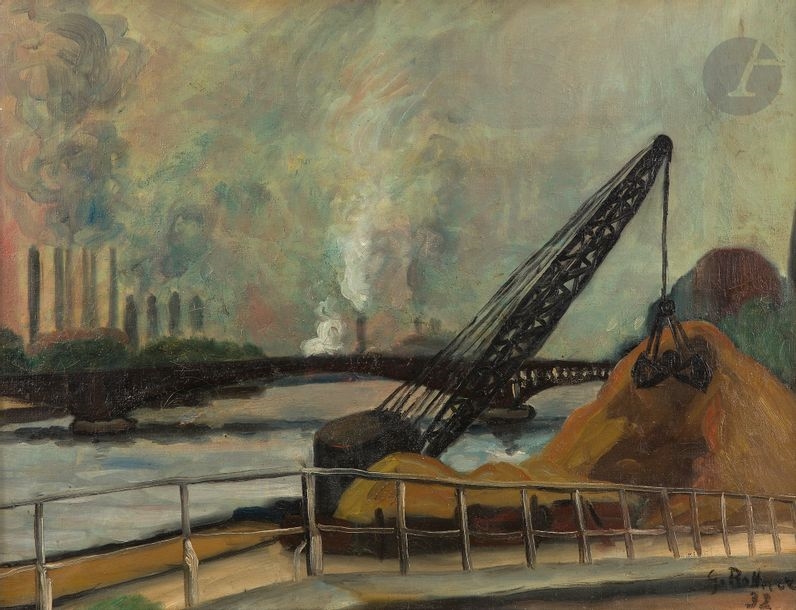 Paris, le quai d’Ivry, 1932 by Georges Rohner, 1932