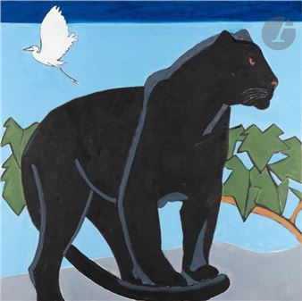 Jaguar noir de Guyane, 1985 - Jacques Chalom des Cordes