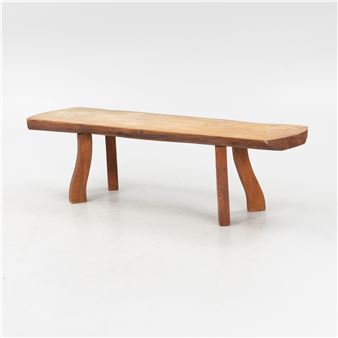 an oak bench, Simlingegården, Klagstorp - Carl-axel Beijbom