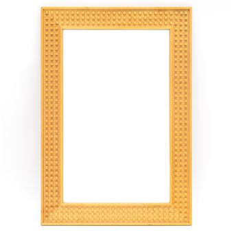 Birchwood frame with décor of small cubed. Height 53 - Susanne Tucker