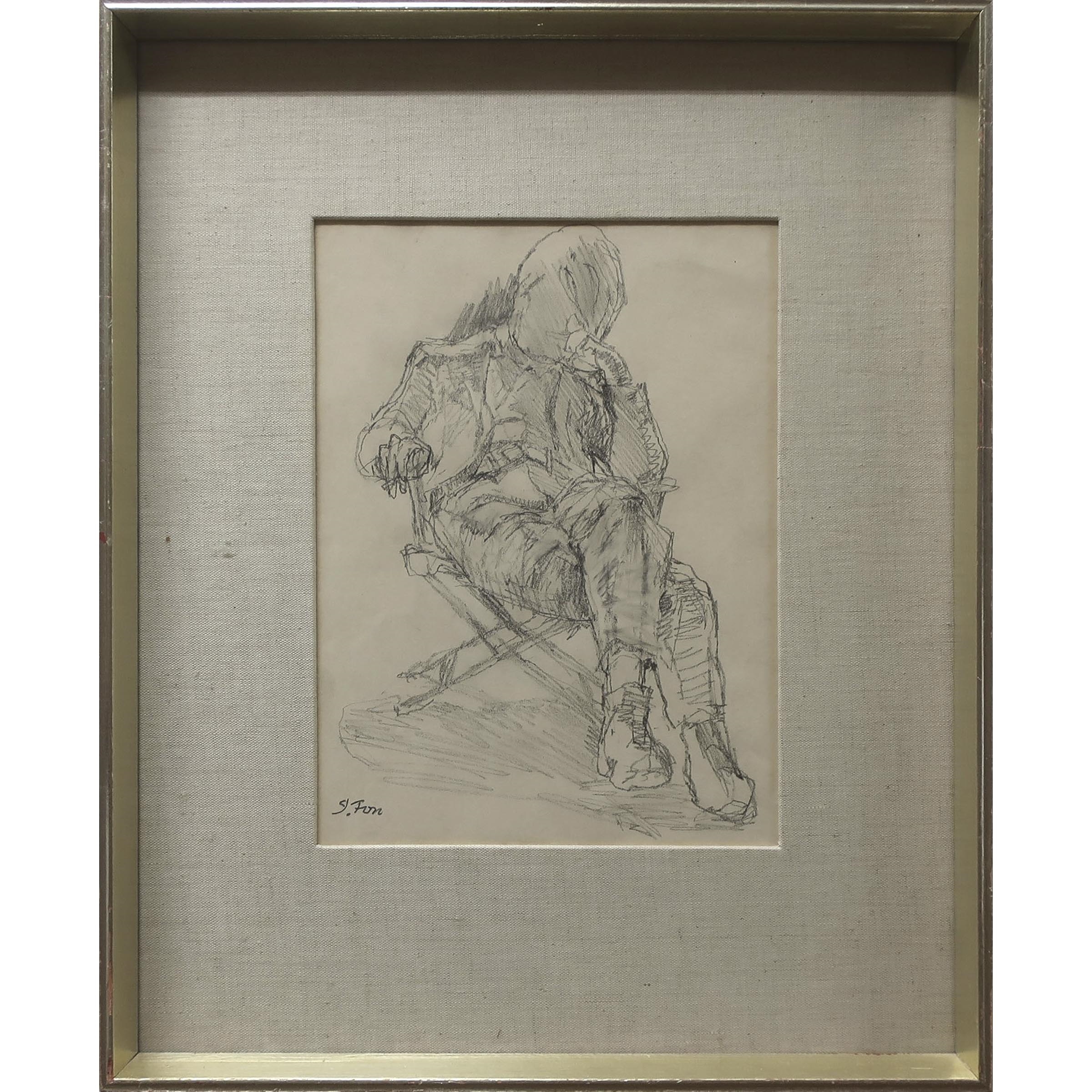 John Richard Fox SEATED FIGURE MutualArt