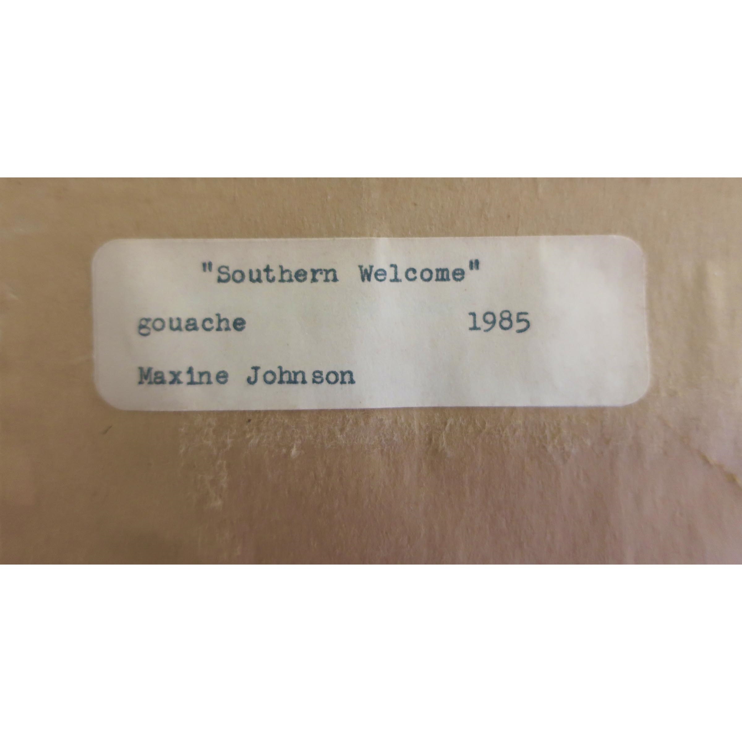 Maxine Johnson | SOUTHERN WELCOME (1985) | MutualArt
