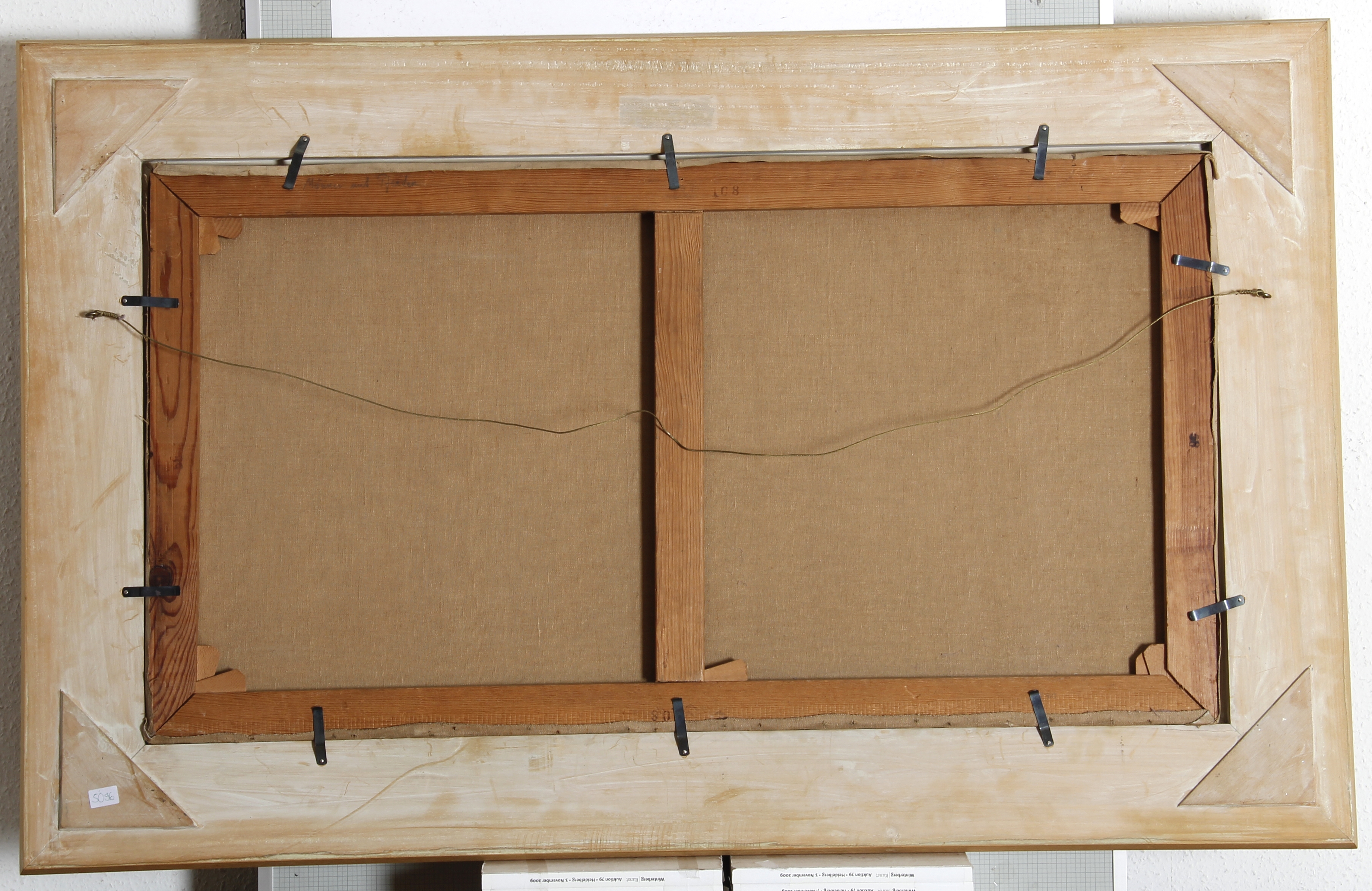 Artwork by Ludwig von Hofmann, Jünglinge mit Pferden in Gebirgslandschaft (auch: Reiter am Gestade).