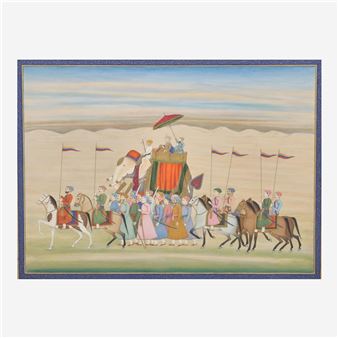 PROCESSION WITH A MUGHAL RULAR - Ustad Haji Muhammad Sharif