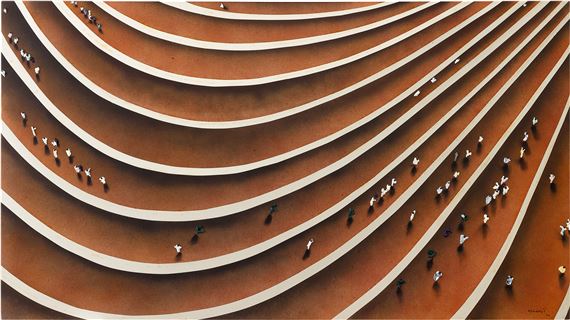 Bordeando by Juan Genovés, dated 2006