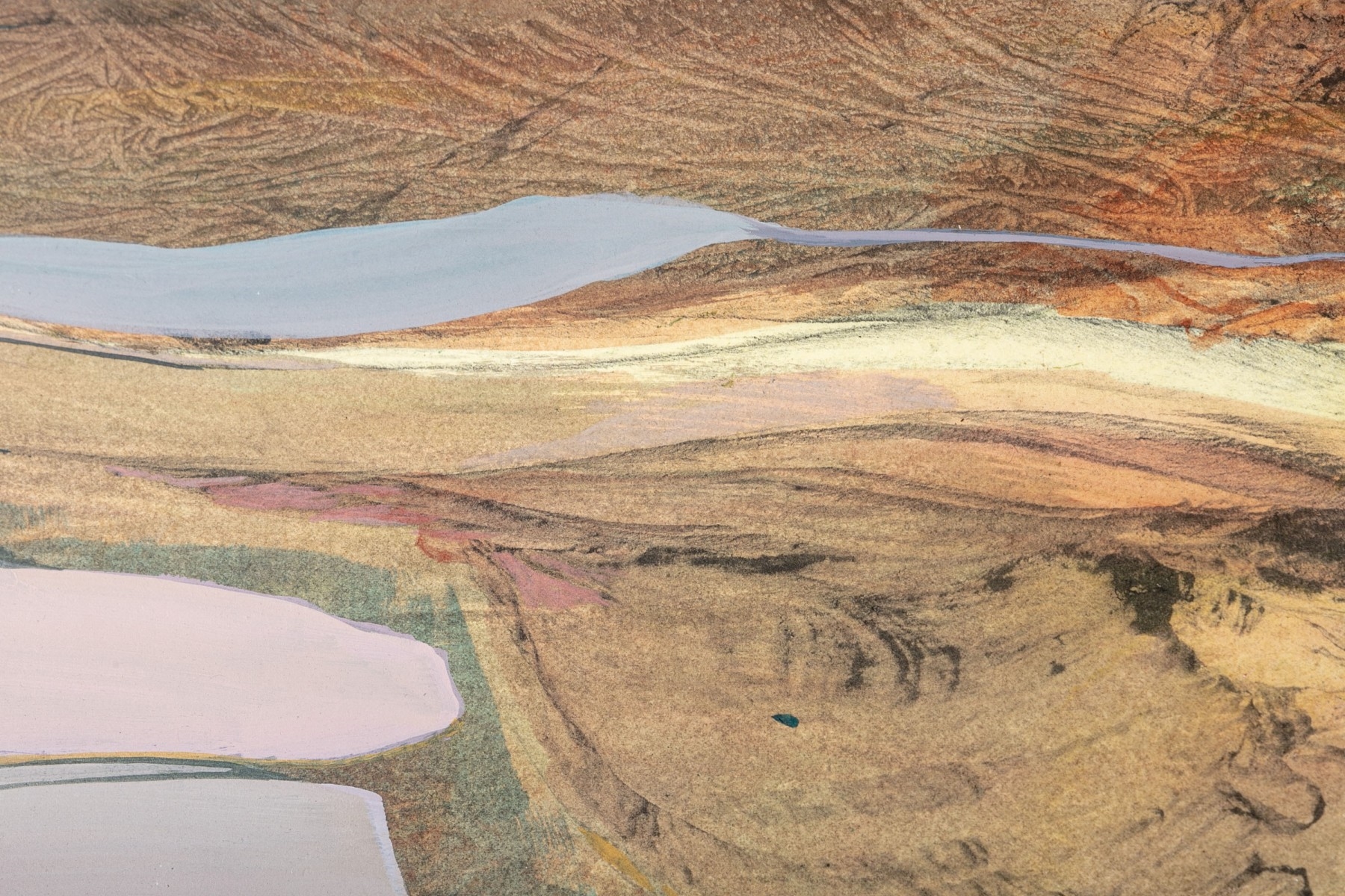 Artwork by Alisa Meyer, Hawk In Flight, Made of paint on paper