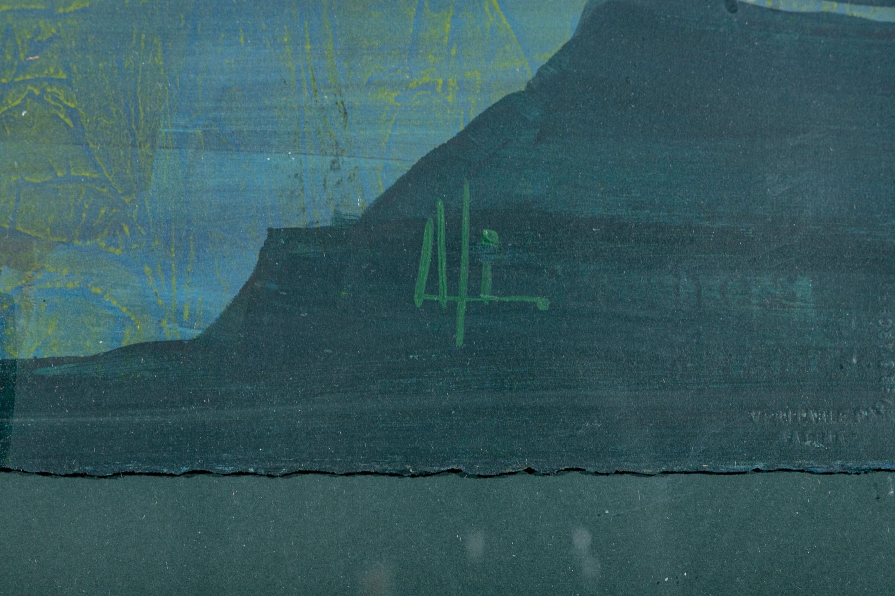 Artwork by Alisa Meyer, Hawk In Flight, Made of paint on paper