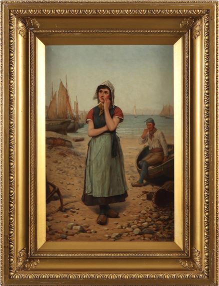 Fiskarpar på strand - J. T. Steadman