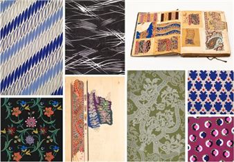 French Textile Designs: 19th & 20th Century Gouache On Paper - Victoria Munroe Fine Art