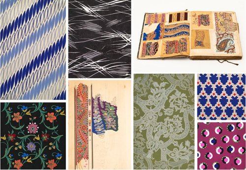 French Textile Designs: 19th & 20th Century Gouache On Paper - Victoria Munroe Fine Art