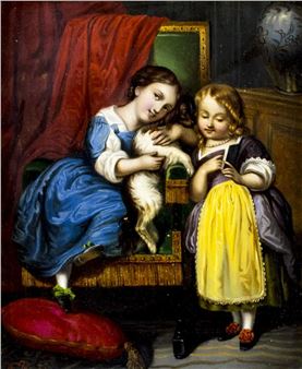 Two Girls Reading - Francesco Beda