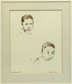 EDNA LUMB pen and ink - 'S20 Tome' - Edna Lumb