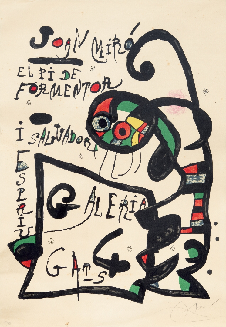 El Pi de Formentor: Galeria Cuatro Gats by Joan Miró, 1976