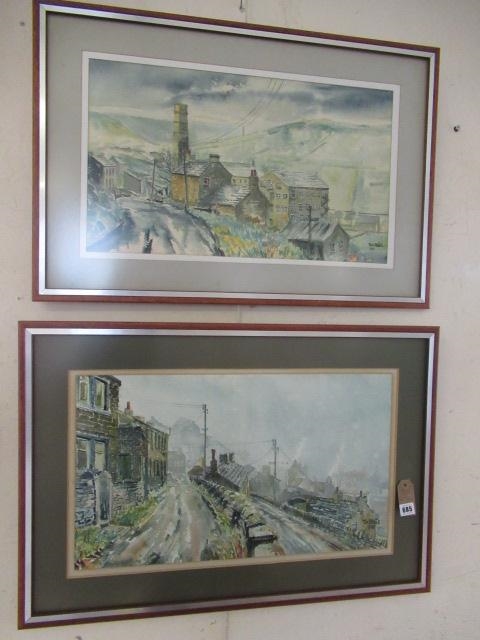 Tim Stead | TWO FRAMED WEST RIDING WATERCOLOUR SCENES BY TIM STEAD ...