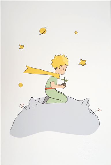 Antoine de Saint-Exupéry Dessins Antoine de Saint-Exupéry | Le Petit Prince plante une fleur