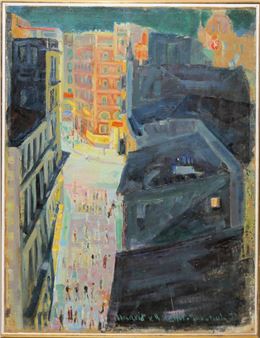 Madrid – Plaza de Canabelas de noche - Hans Hahn-Seebruck