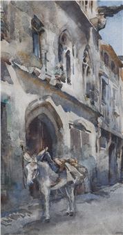 The milk carrier, a Donkey at rest - Jesse Macgibbon