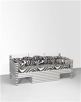 Unique daybed with drawers, designed for the Cosmic House, London , circa 1997-1998 - Charles Jencks