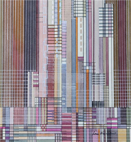 Louis Wolchonok | Ink and graphite pieces include a cityscape | MutualArt
