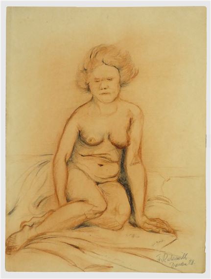 Weiblicher Akt by Franz Radziwill, 1928