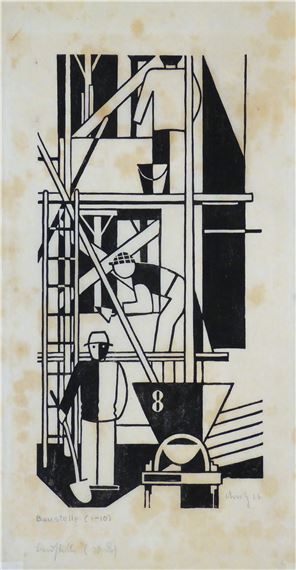 Baustelle by Gerd Arntz, 1926