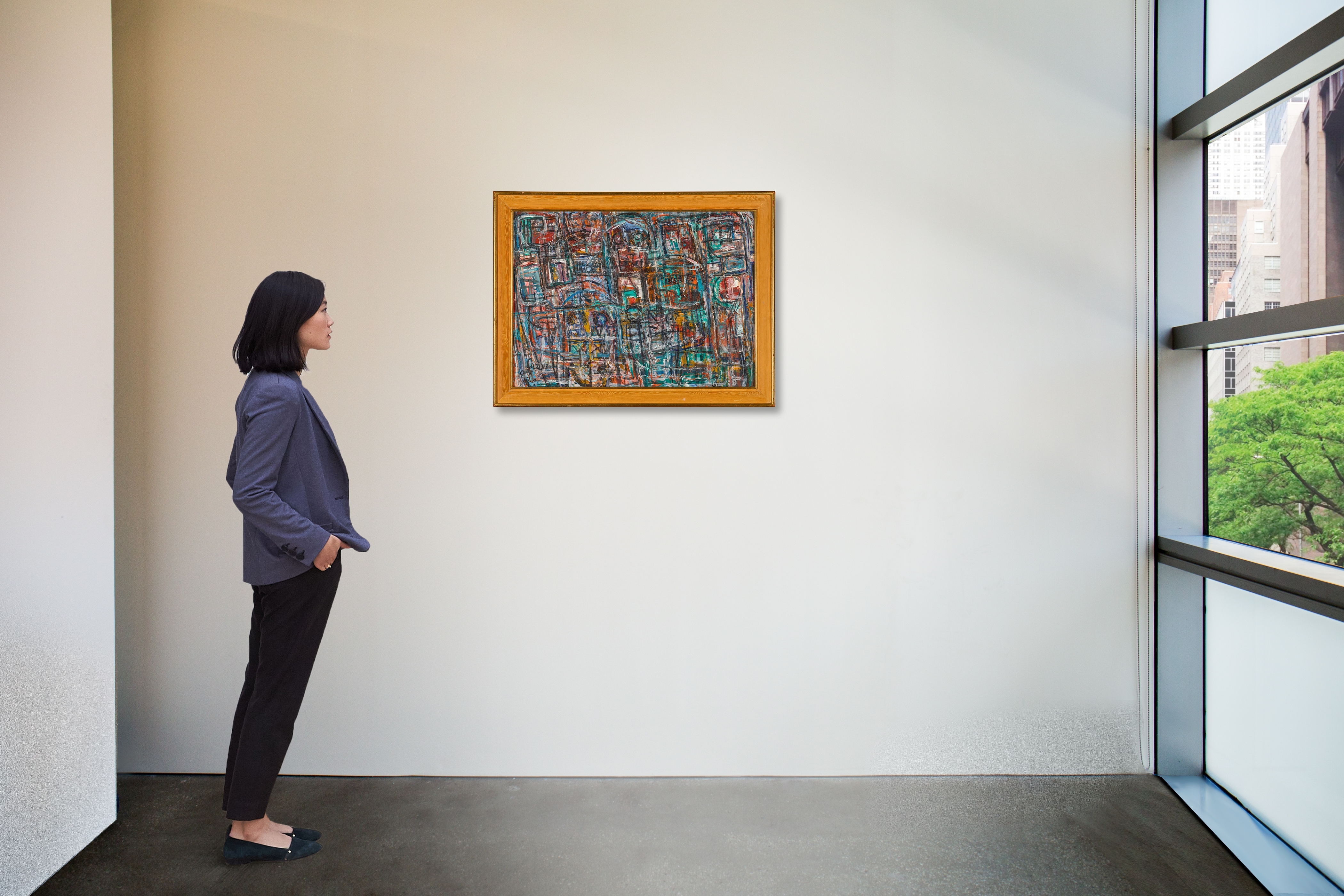 Artwork by Gazbia Sirry, Untitled, Made of oil on panel