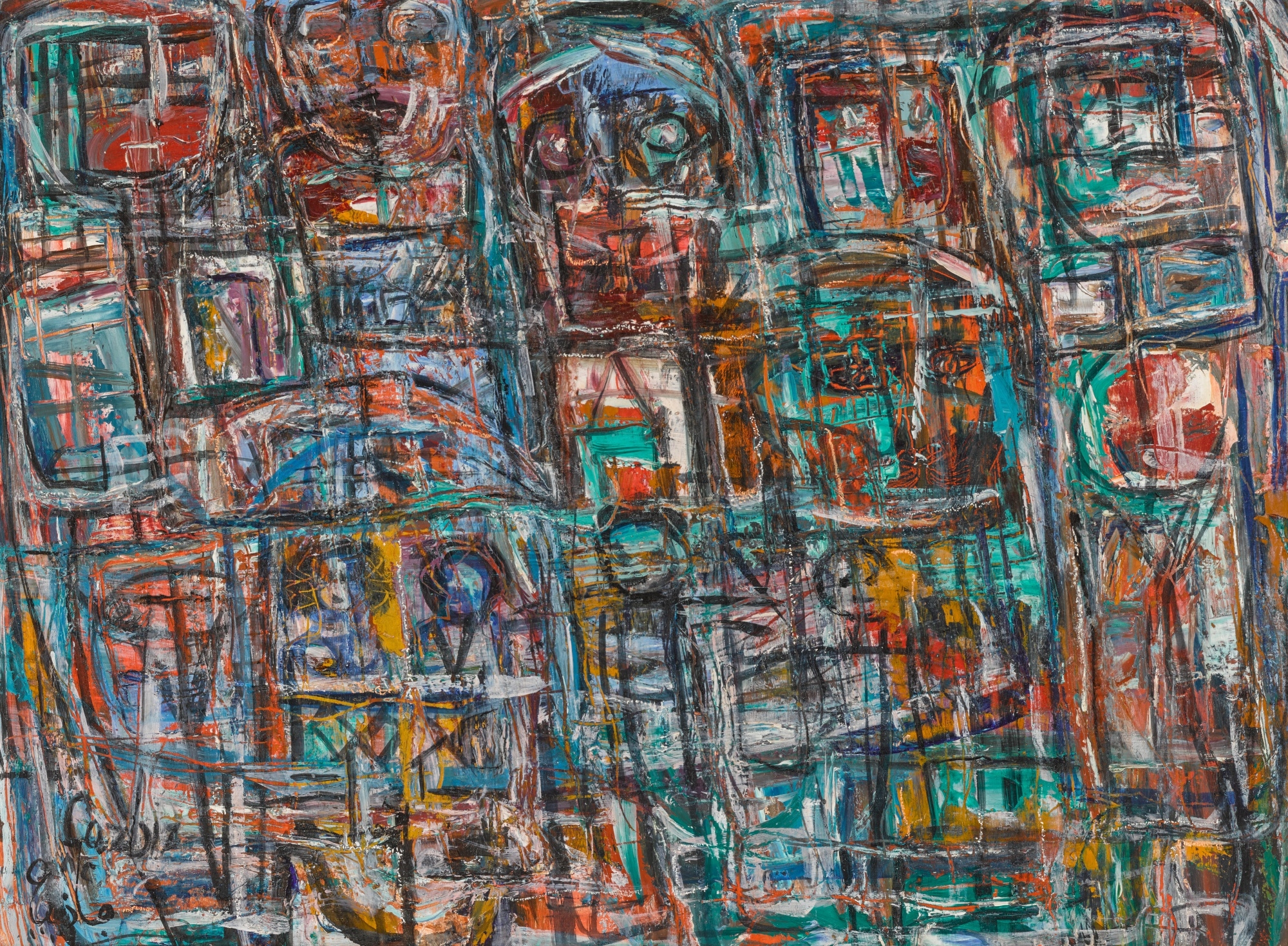 Artwork by Gazbia Sirry, Untitled, Made of oil on panel