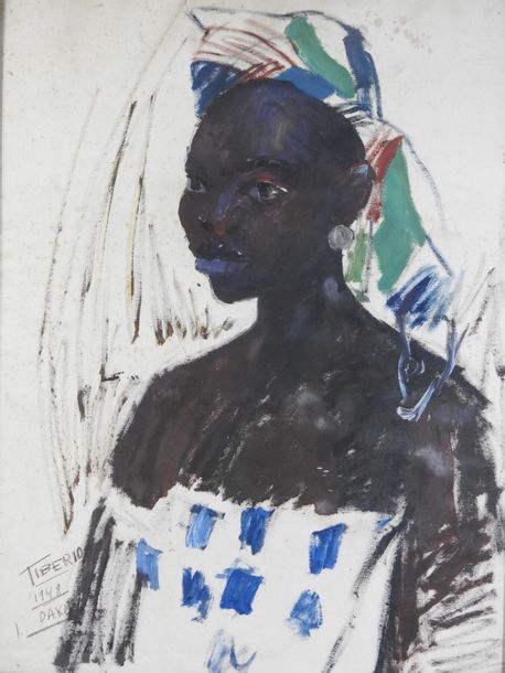 Portrait d'africaine - Wilson Tibério