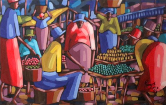 TOWNHIP MARKET SCENE by Phanuel Soza