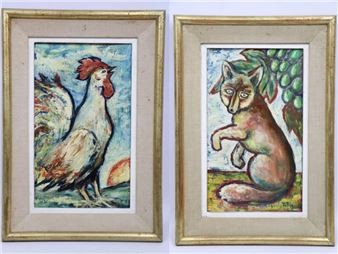 Le coq et le renard - Louis Charles Talon