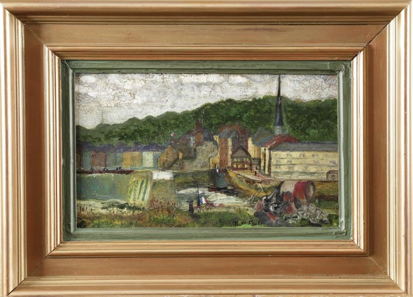 Artwork by Henri Liénard de Saint-Délis, Henri de SAINT-DELIS (1878-1949), Made of oil on panel