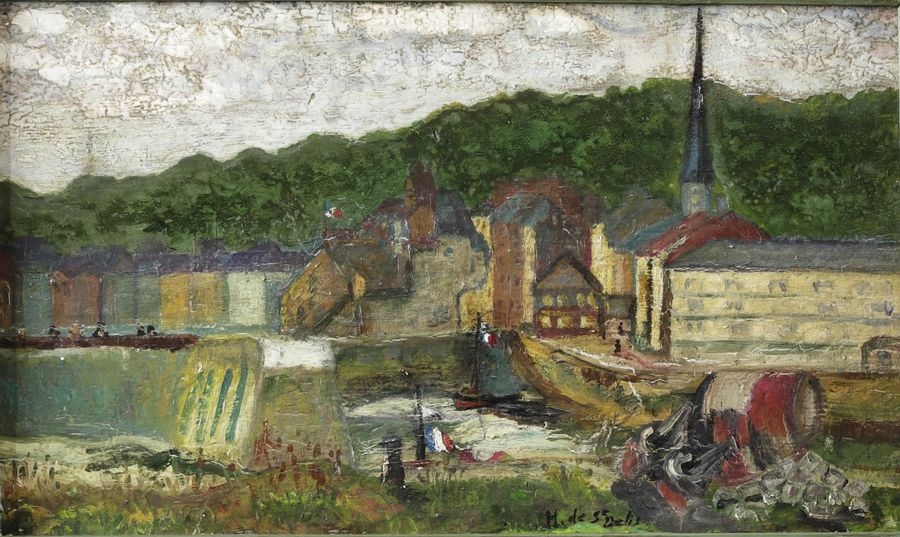 Artwork by Henri Liénard de Saint-Délis, Henri de SAINT-DELIS (1878-1949), Made of oil on panel