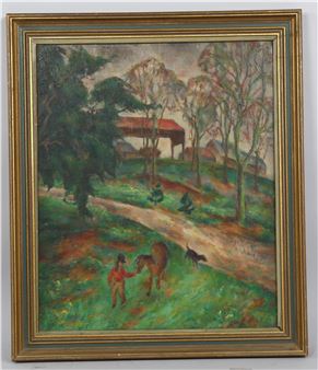 2 landscape paintings - Roger Nickalls