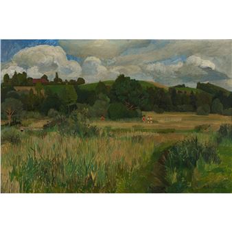 Landschaft zwischen Allmendingen und Rubigen - Max Böhlen