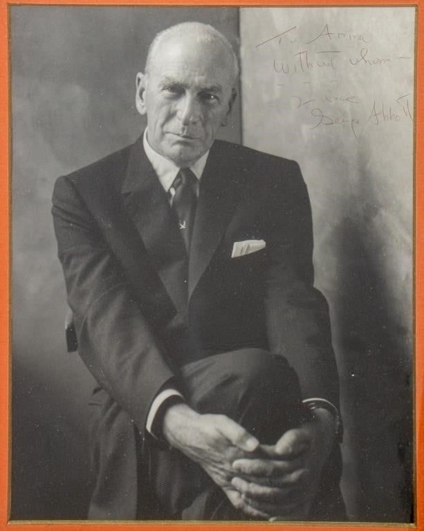 George Francis | George Abbott Signed Letter & Signed Photograph ...