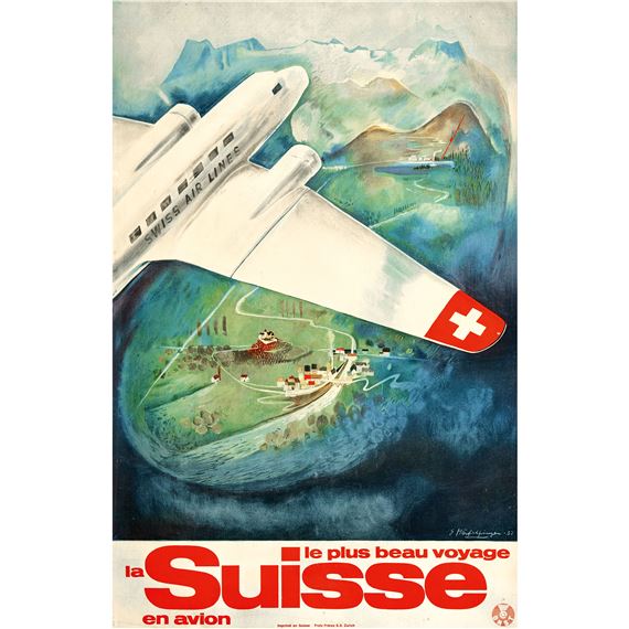 La Suisse le plus beau voyage en avion - Eugen Häfelfinger
